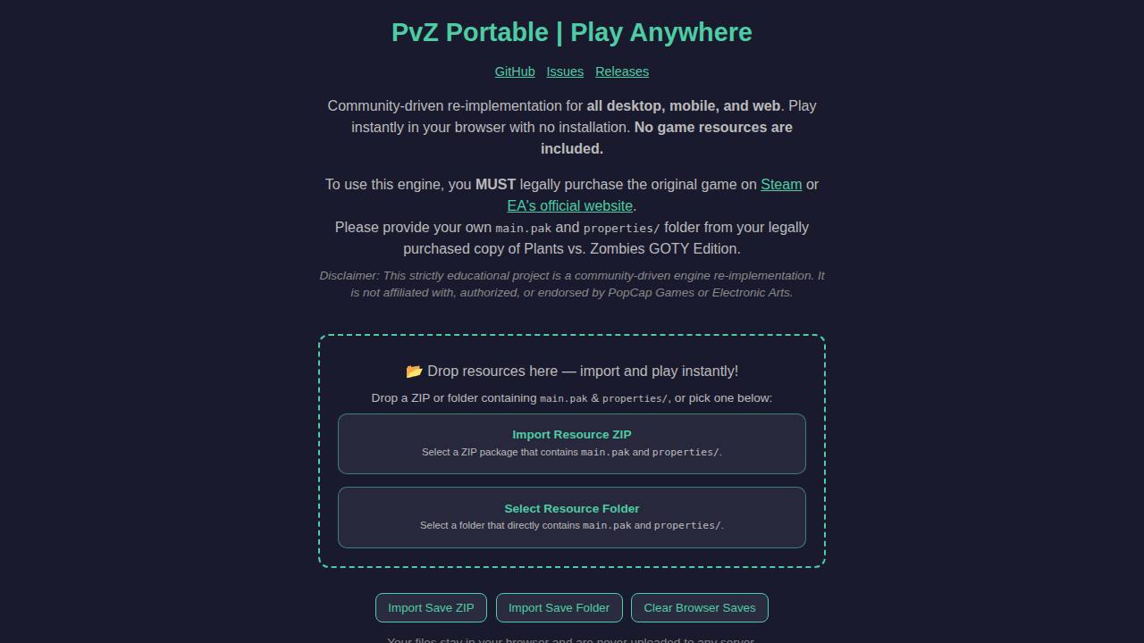 Preview of wszqkzqk/PvZ-Portable