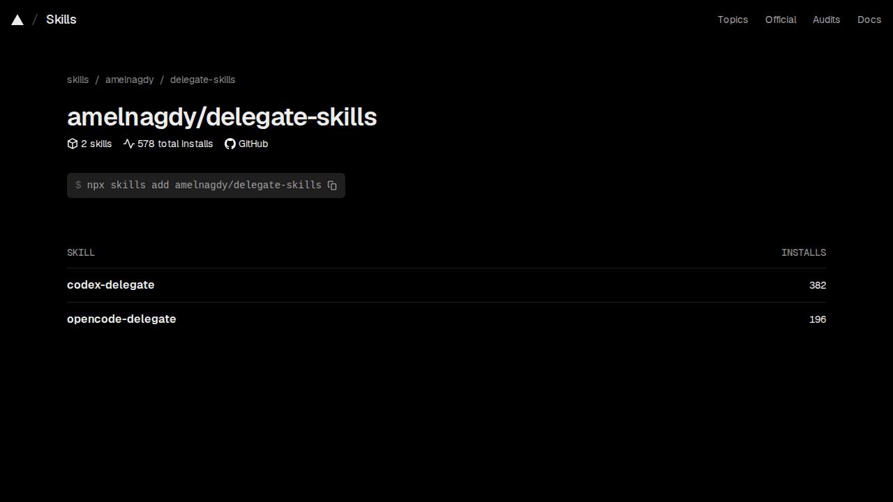 Preview of amElnagdy/delegate-skills