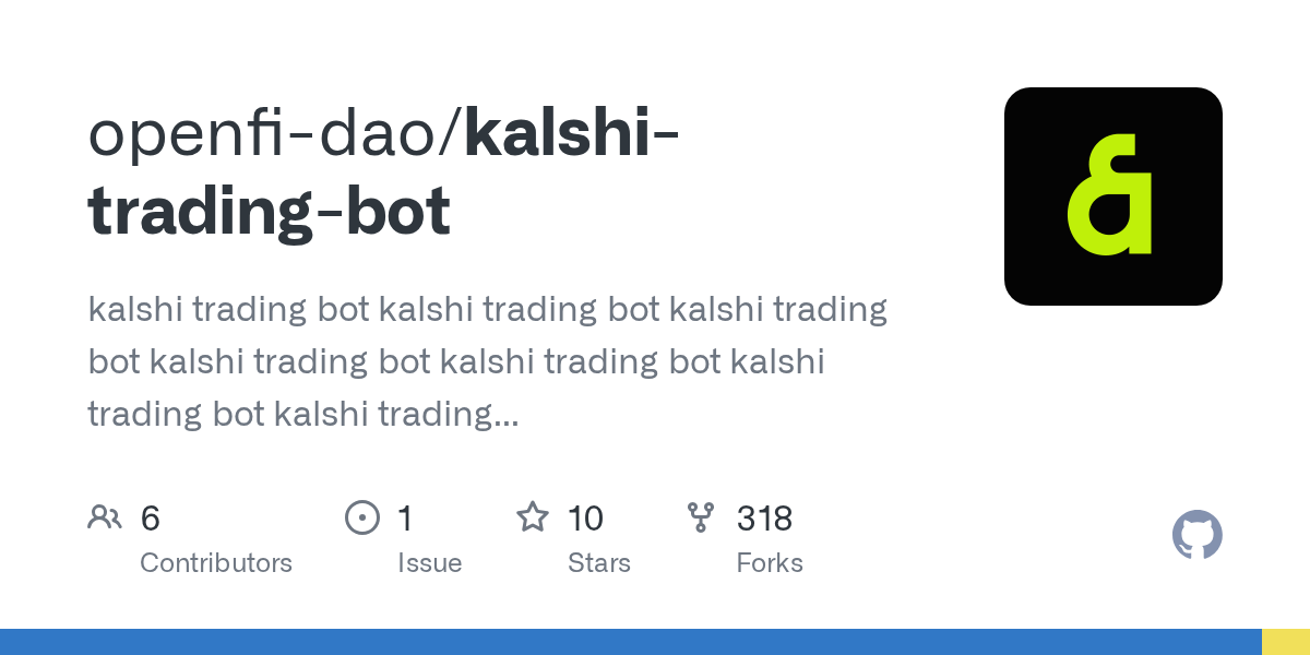 Preview of openfi-dao/kalshi-trading-bot