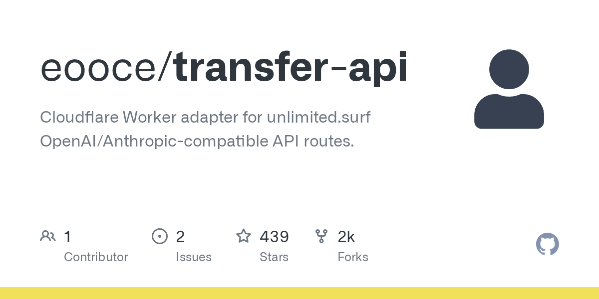Preview of eooce/transfer-api