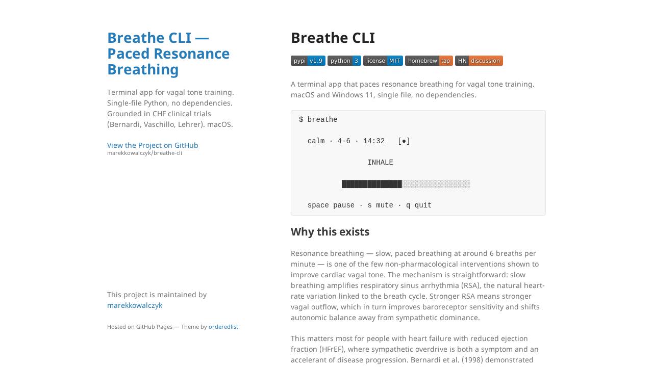 Preview of marekkowalczyk/breathe-cli