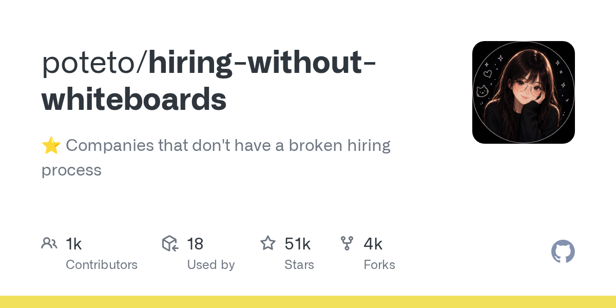 Preview of poteto/hiring-without-whiteboards