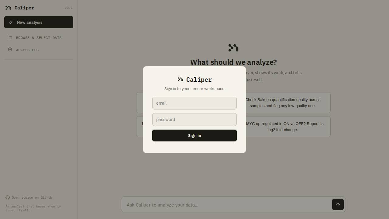 Preview of AIScientists-Dev/Caliper