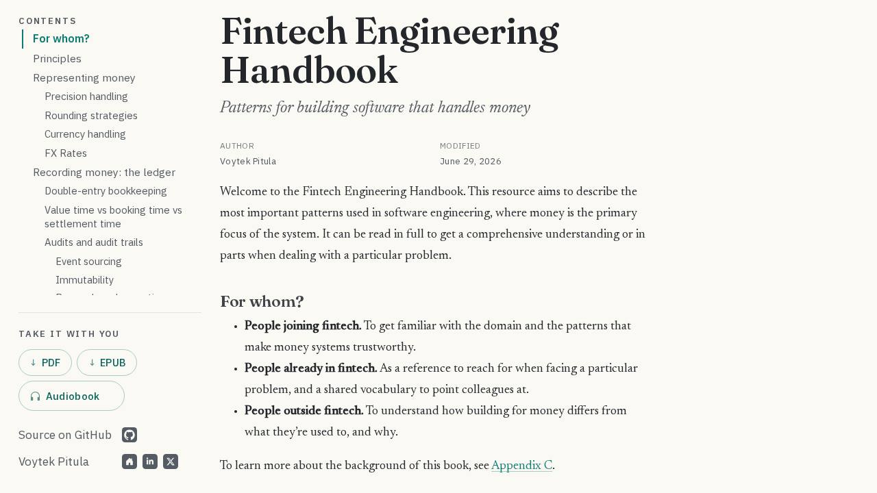 Preview of Krever/fintech-engineering-handbook