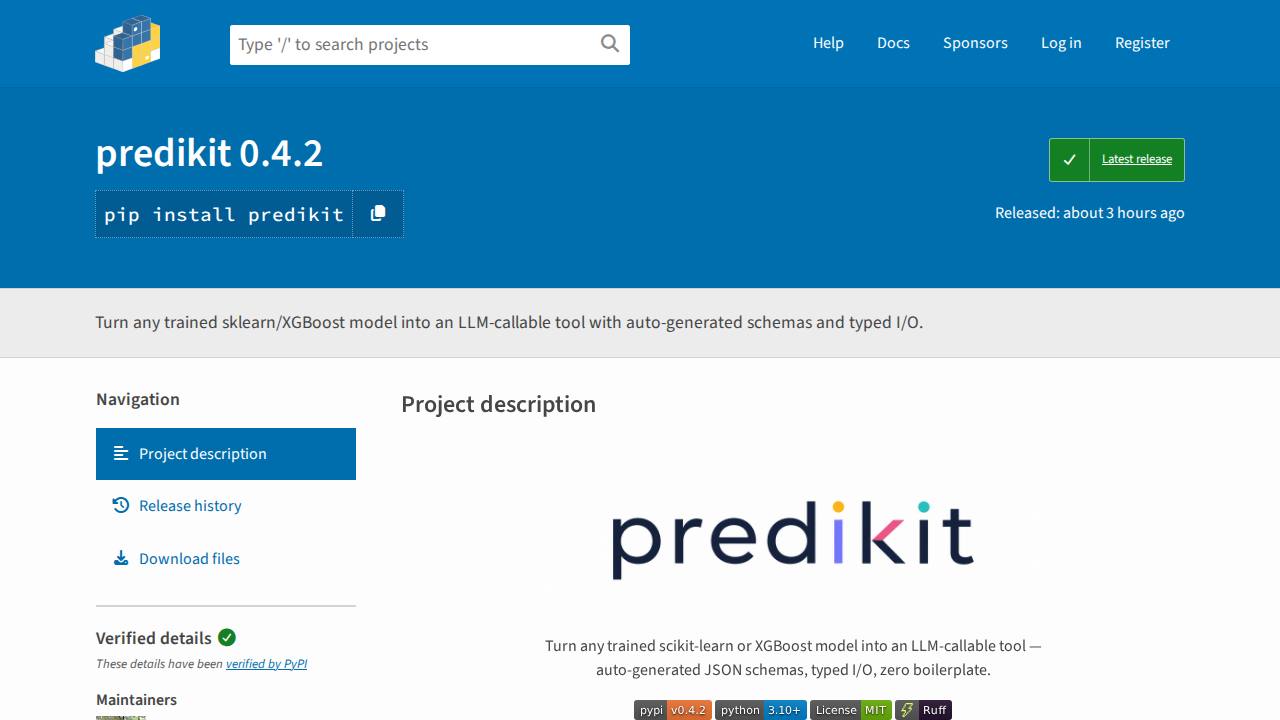 Preview of Tejas-TA/predikit