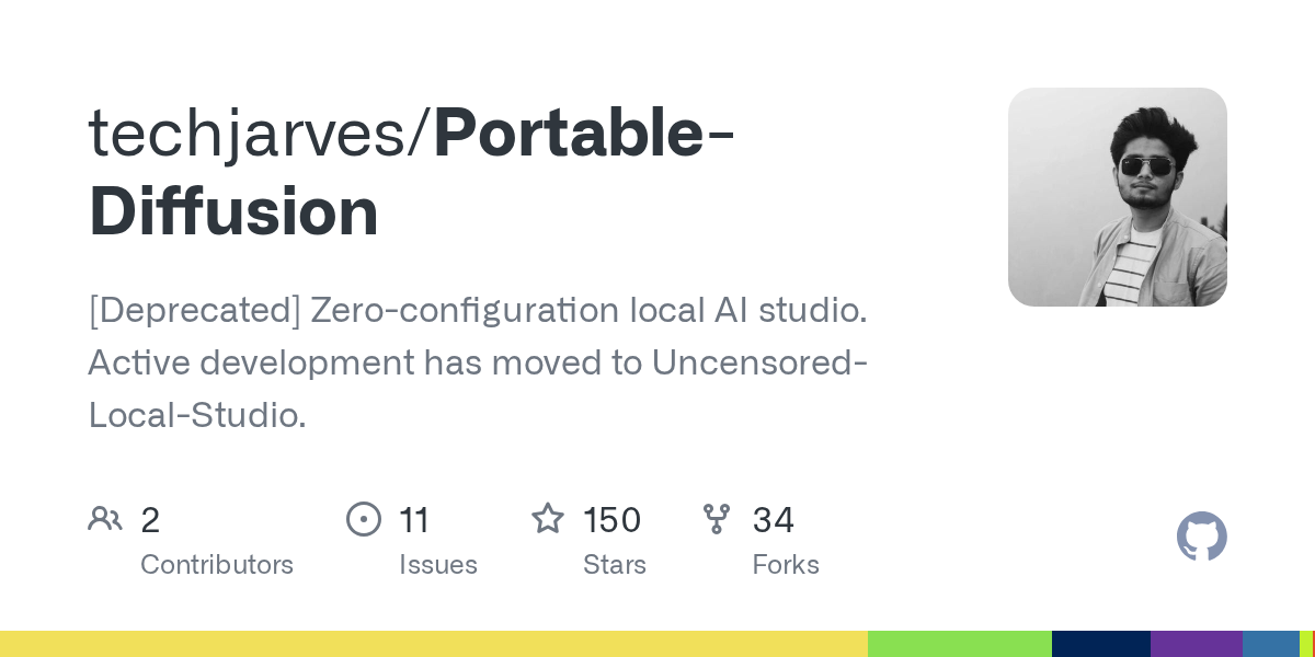 Preview of techjarves/Portable-Diffusion