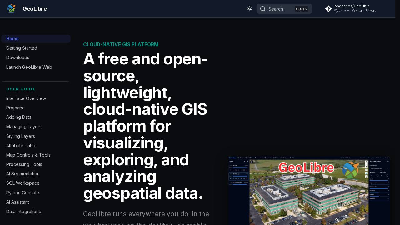 Preview of opengeos/GeoLibre