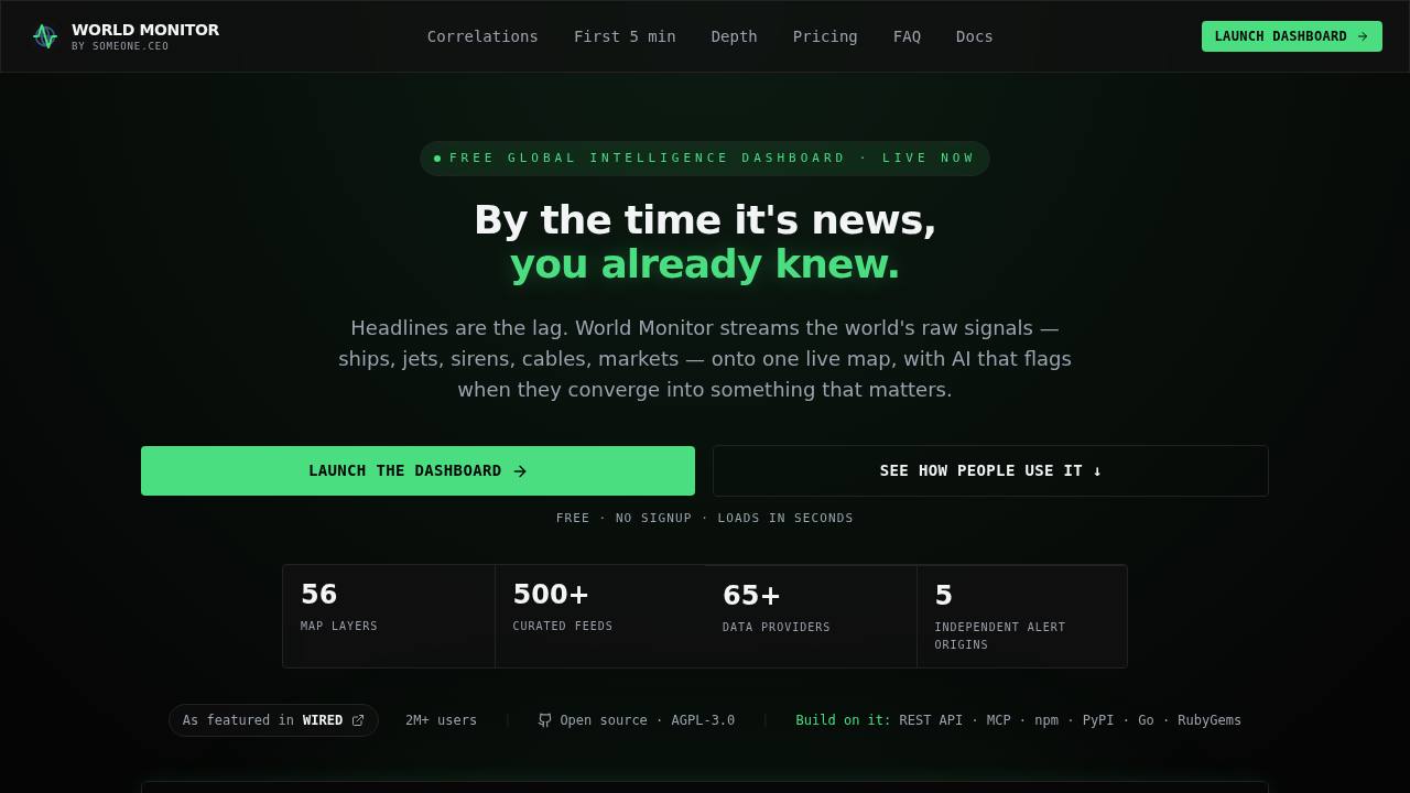 Preview of koala73/worldmonitor