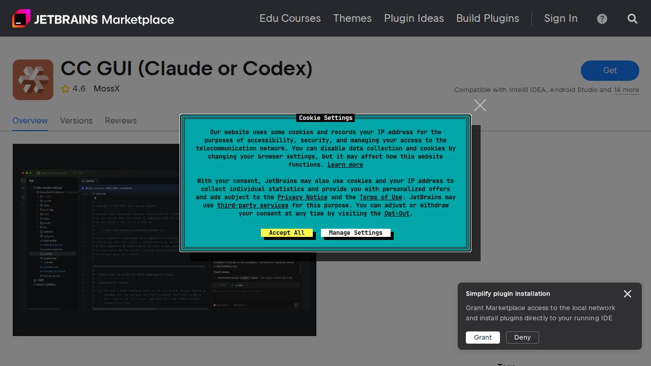 Preview of zhukunpenglinyutong/jetbrains-cc-gui