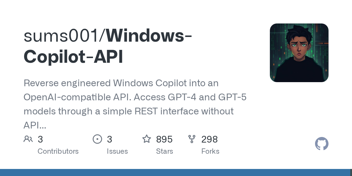 Preview of sums001/Windows-Copilot-API