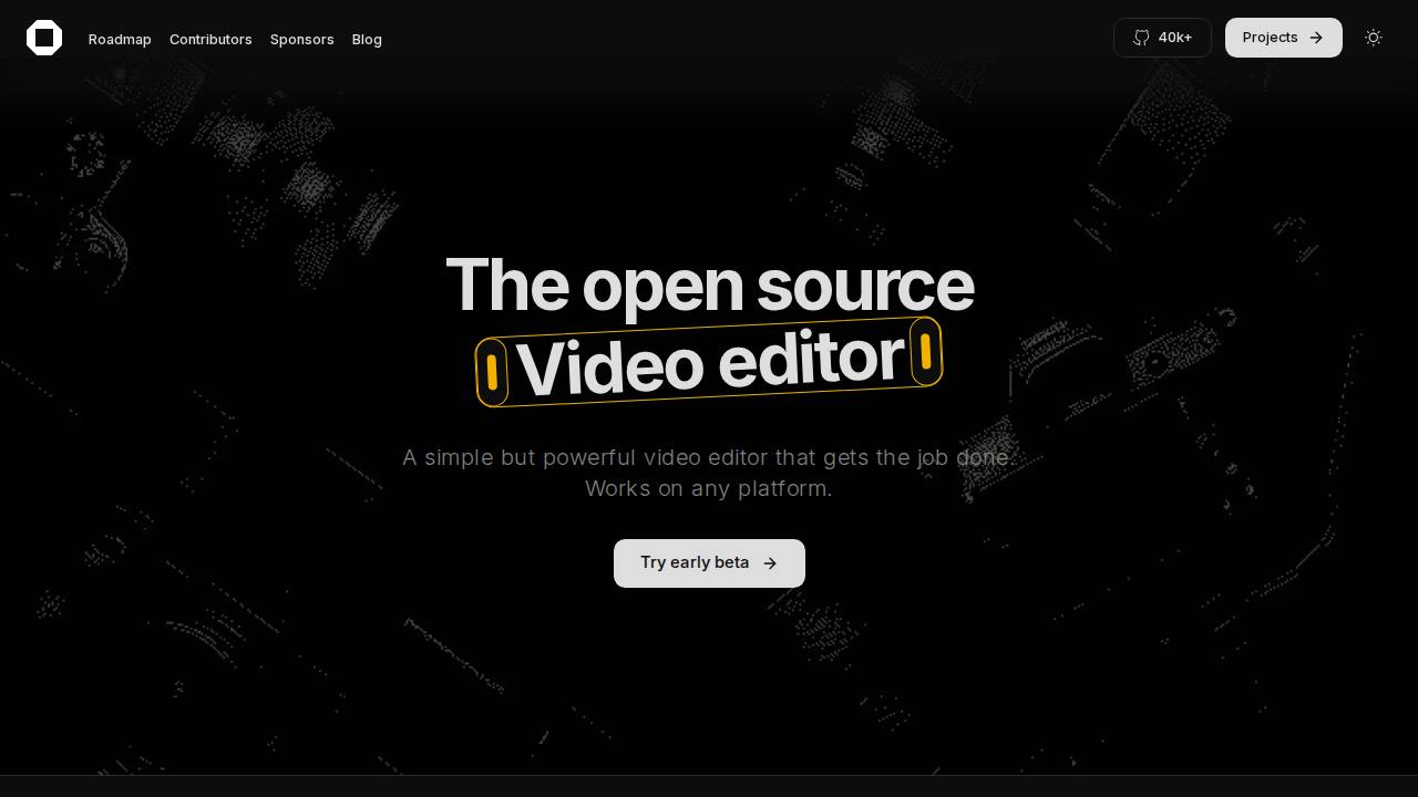 Preview of OpenCut-app/OpenCut