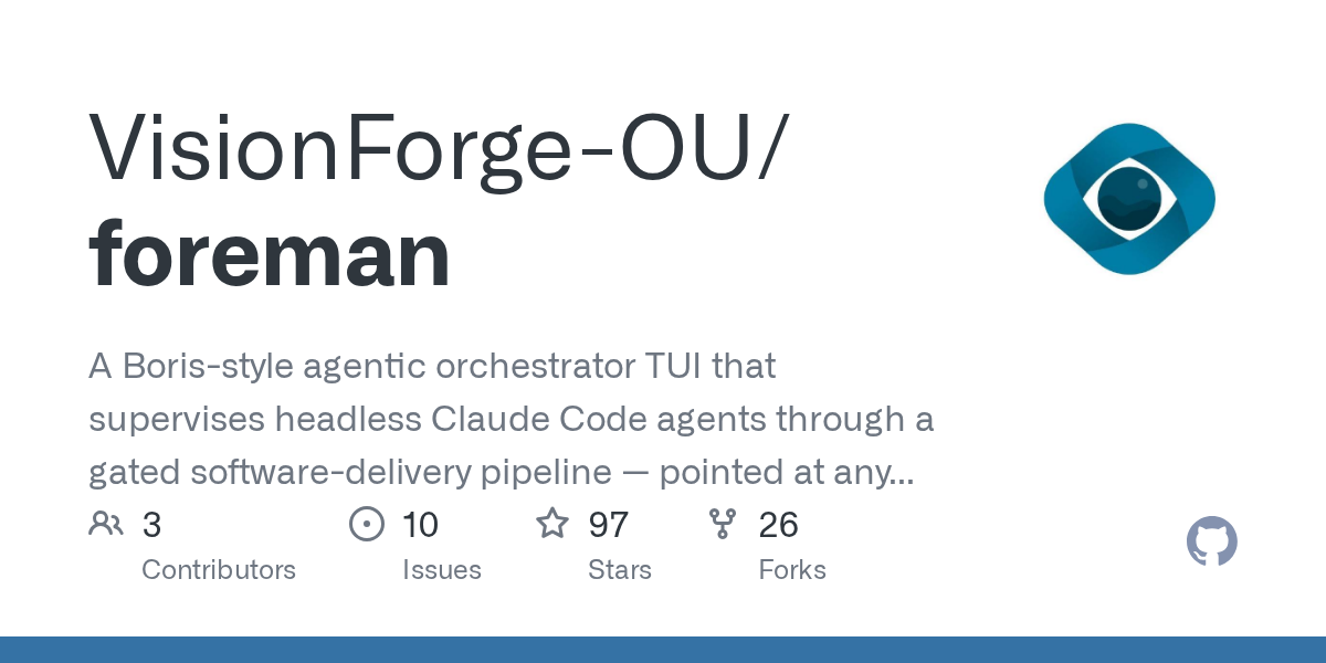 Preview of VisionForge-OU/foreman
