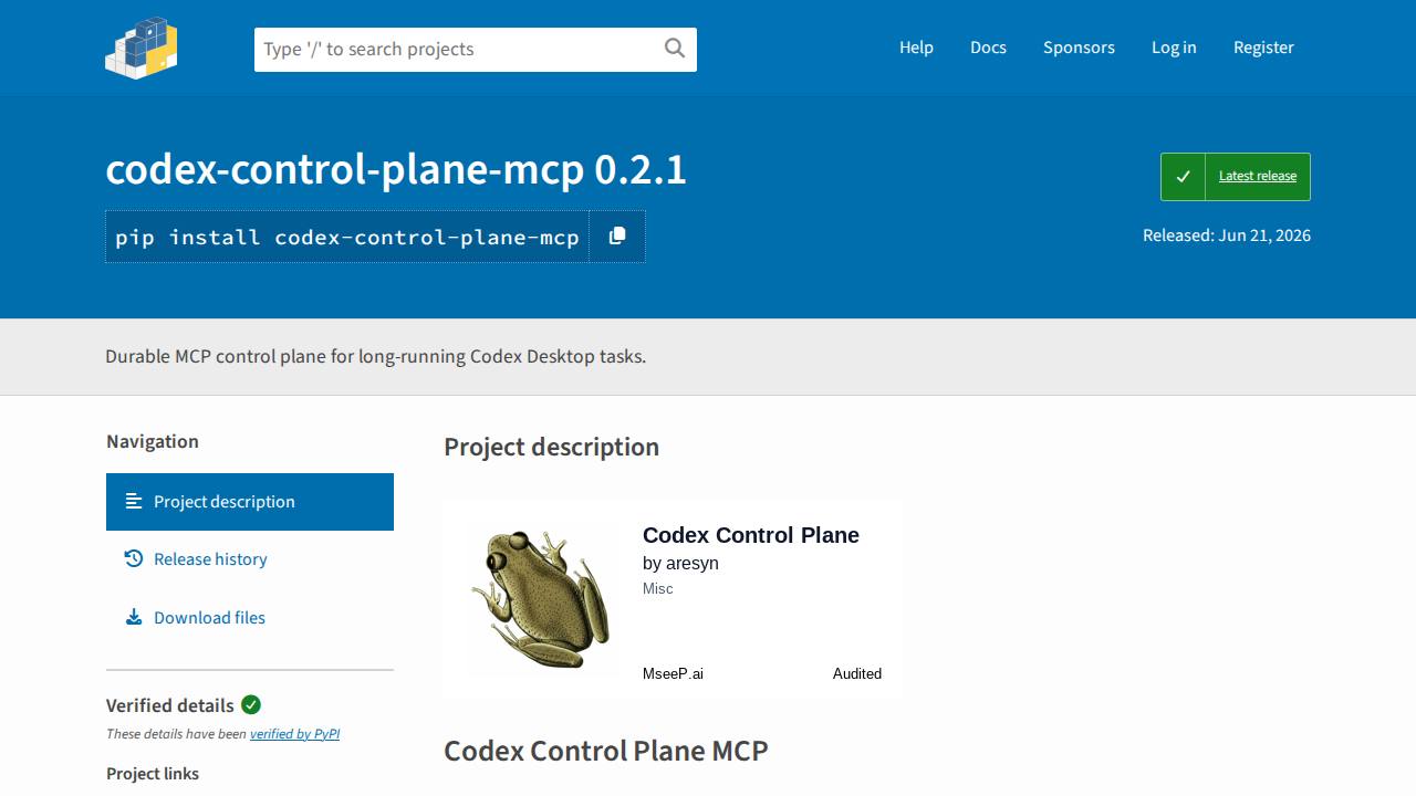 Preview of aresyn/codex-control-plane-mcp