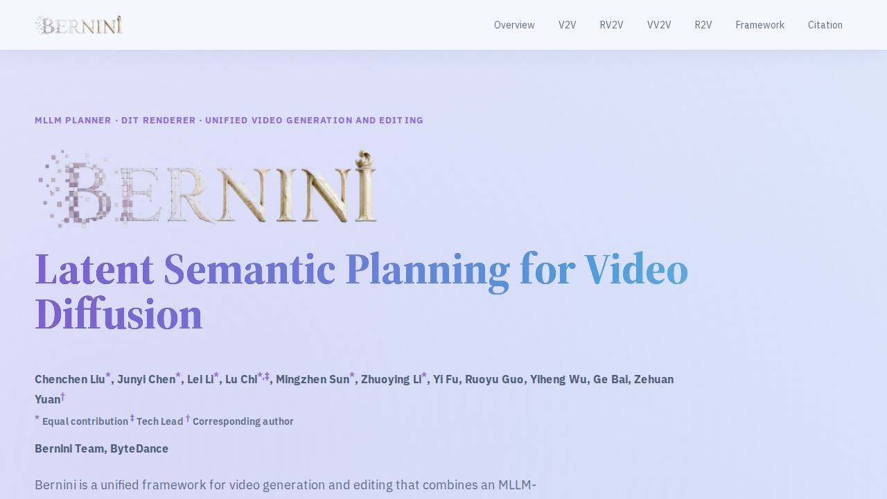 Preview of bytedance/Bernini