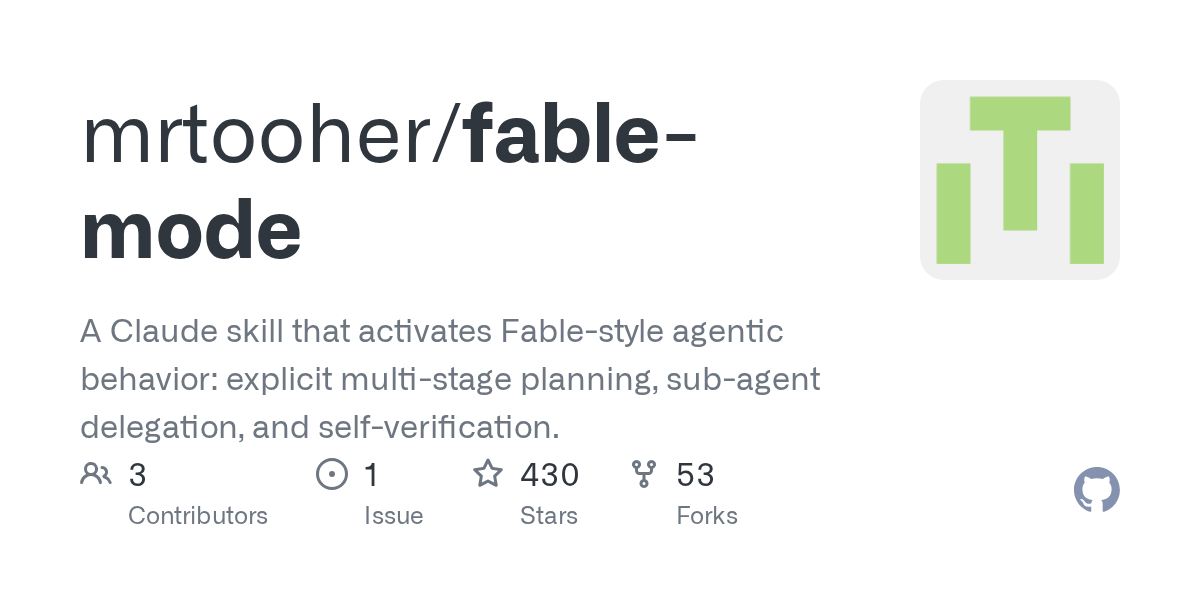 Preview of mrtooher/fable-mode