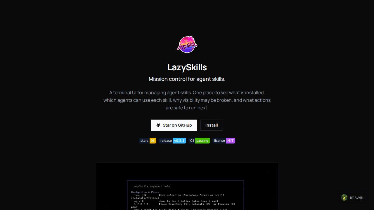Preview of alvinunreal/lazyskills