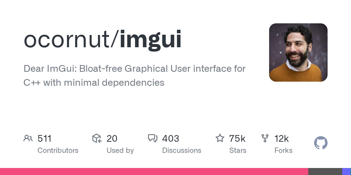 Preview of ocornut/imgui