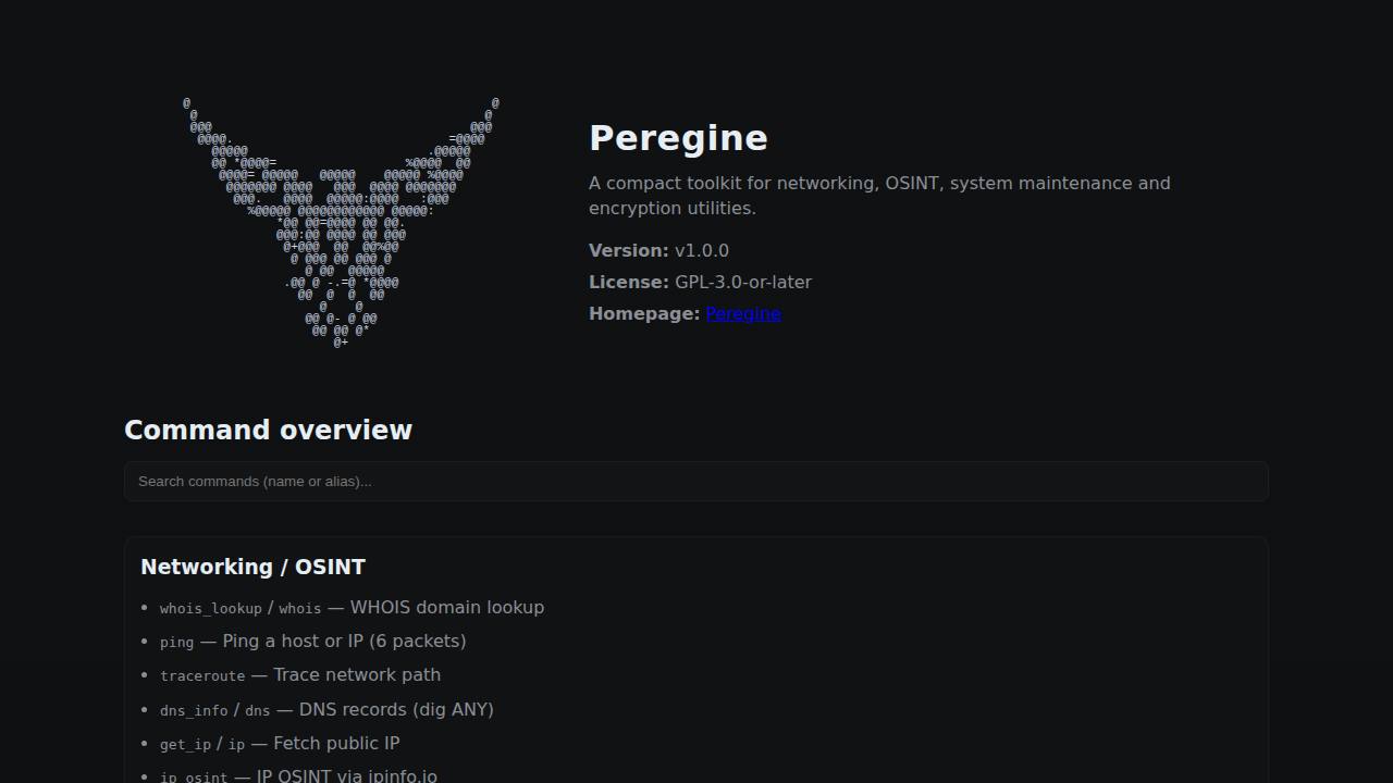 Preview of JasperC/Peregine