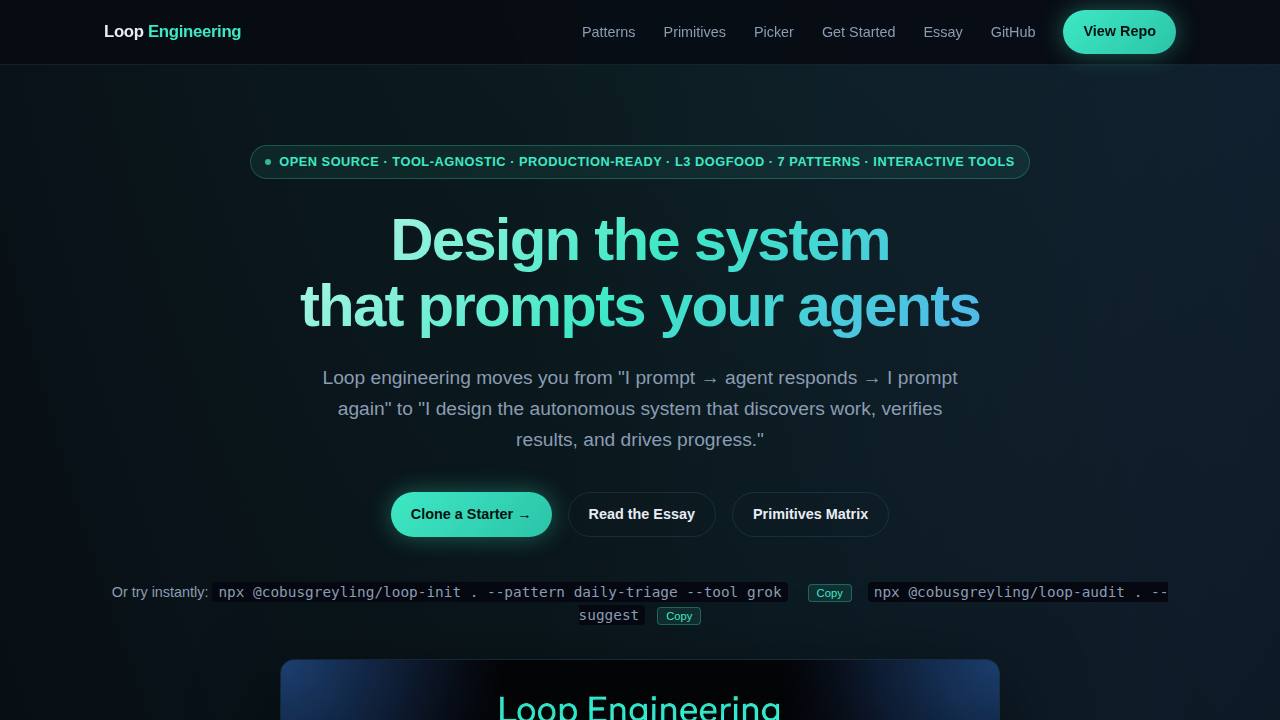 Preview of cobusgreyling/loop-engineering